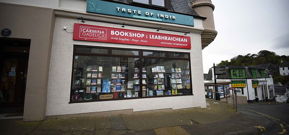 Carmina Gadelica is a book shop located in Portree on the Isle of Skye