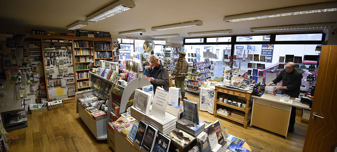 Carmina Gadelica is a book shop located in Portree on the Isle of Skye selling a wide variety of products