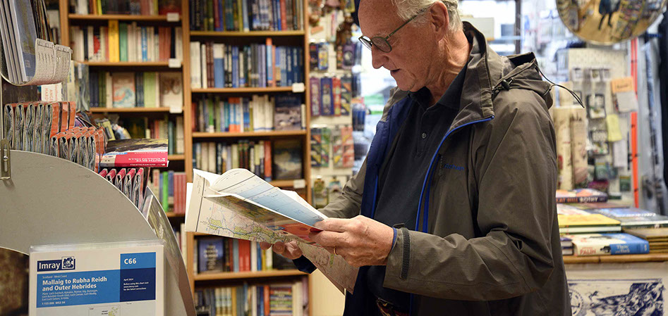 Our book shop on the Isle of Skye sells a wide variety of maps of the local area
