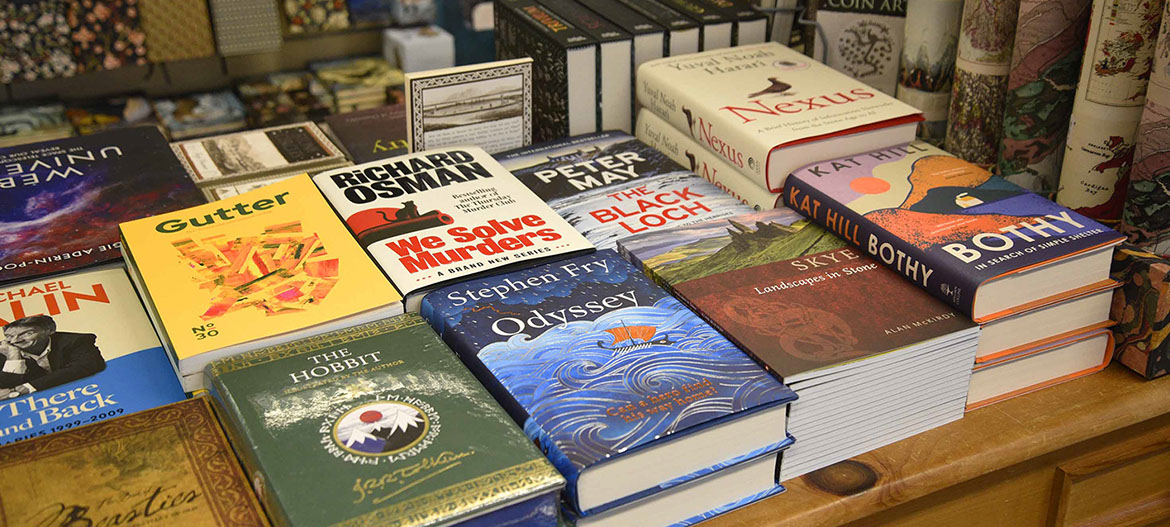 Our book shop on the Isle of Skye has a large selection of books available for sale